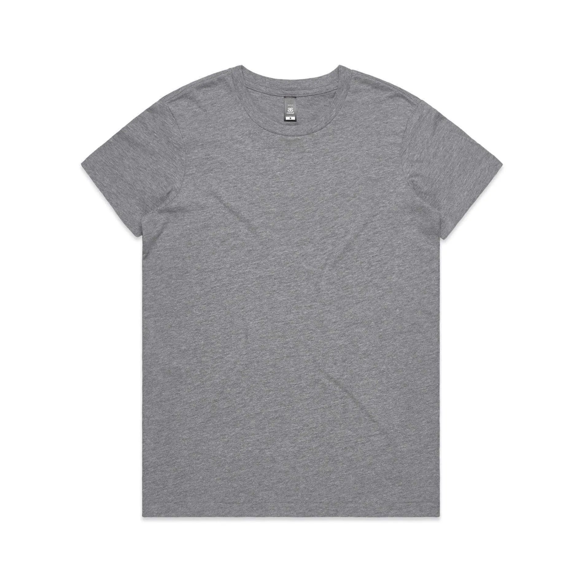 As Colour Women's maple tee 4001 Casual Wear As Colour GREY MARLE XSM